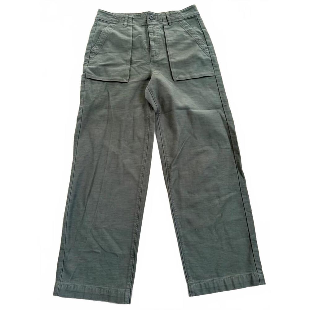 Women’s J Crew Cargo Pants Sz 2 Olive Green